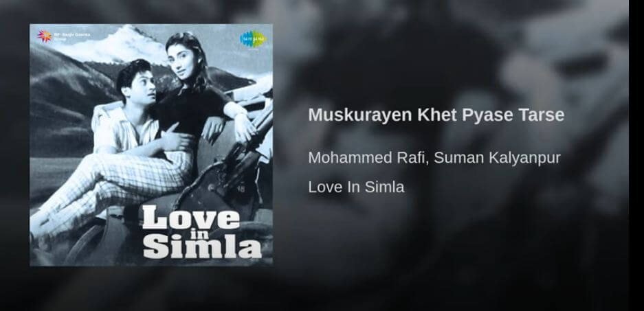 मुस्कुराये खेत प्यासे तरसे तरसे-Muskuraye Khet Pyase Tarse, Song Lyrics